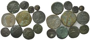 Mixed lot of 11 Æ Greek and Roman Imperial ... 