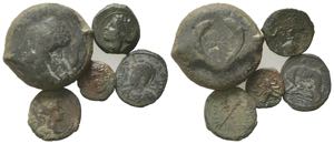 Mixed lot of 5 Æ Greek and Roman Imperial ... 