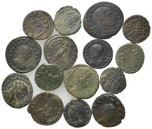 Lot of 15 Late Roman Imperial Æ coins, to ... 