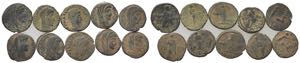 Lot of 10 Late Roman Imperial Æ coins, to ... 