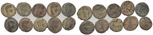 Lot of 10 Late Roman Imperial Æ coins, to ... 
