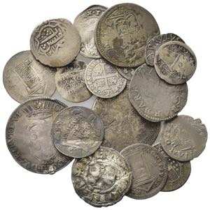 Lot of 18 Medieval and Modern AR coins, to ... 