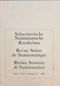 AA.VV. Revue Suisse de Numismatique. Tome ... 