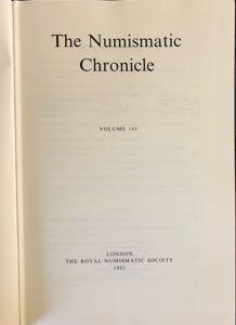 AA.VV. The Numismatic Chronicle Vol. 145. ... 