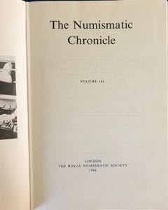 AA.VV. The Numismatic Chronicle Vol. 146. ... 