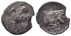 Sicily, Gela, c. 430-425 BC. AR Litra (13mm, ... 
