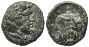Sicily, Gela, c. 315-310 BC. Æ (15mm, ... 