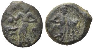 Sicily, Halykiai, c. 400-397 BC. Æ Tetras ... 