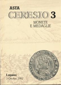 CERESIO - Lugano Asta 3 Ottobre 1992. ... 
