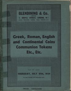 GLENDINING & CO. - London, 27 - July, 1939. ... 