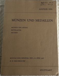 Kricheldorf H.H. Auktion XXX Munzen und ... 