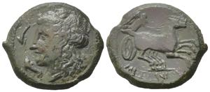 Sicily, Messana, 287-279 BC. Æ (21mm, ... 