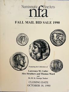 Numismatic Fine Art Fall Mail Bid Sale. ... 