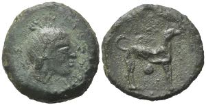 Sicily, Segesta, c. 416/5-410 BC. Æ Onkia ... 