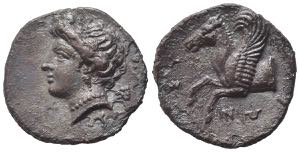 Sicily, Syracuse, 344-317 BC. AR Hemidrachm ... 