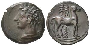 Carthage, c. 400-350 BC. Æ (17mm, 3.29g). ... 
