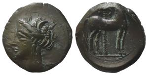 Carthage, c. 400-350 BC. Æ (15mm, 1.91g). ... 