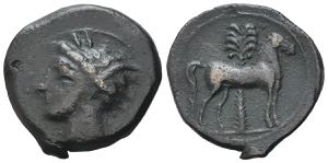 Carthage, c. 400-350 BC. Æ (17mm, 3.22g). ... 