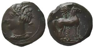 Carthage, c. 400-350 BC. Æ (16mm, 2.93g). ... 