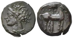 Carthage, c. 400-350 BC. Æ (18mm, 2.83g). ... 