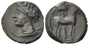 Carthage, c. 400-350 BC. Æ (17mm, 3.08g). ... 