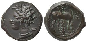 Carthage, c. 400-350 BC. Æ (15mm, 4.30g). ... 