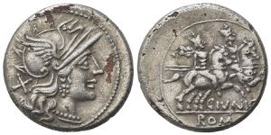 C. Junius C.f., Rome, 149 BC. Plated ... 