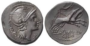 L. Flaminius Chilo, Rome, 109-108 BC. AR ... 