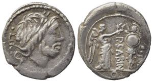 P. Sabinus, Rome, 99 BC. AR Quinarius (16mm, ... 