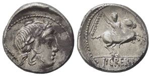 Pub. Crepusius, Rome, 82 BC. AR Denarius ... 