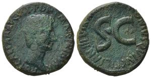 Augustus (27 BC-AD 14). Æ As (25mm, ... 