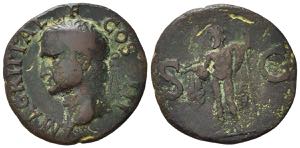 Agrippa (died 12 BC). Æ As (28mm, 9.25g). ... 