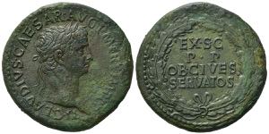 Claudius (41-54). Æ Sestertius (37.5mm, ... 