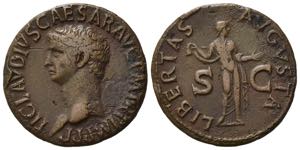 Claudius (41-54). Æ As (29mm, 10.51g). ... 