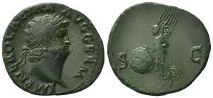 Nero (54-68). Æ As (28mm, 7.57g). Rome, c. ... 
