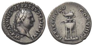 Titus (79-81). AR Denarius (18mm, 3.10g). ... 