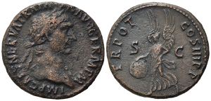 Trajan (98-117). Æ As (27.5mm, 9.72g). ... 