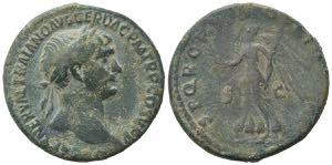 Trajan (98-117). Æ As (27mm, 10.75g). Rome, ... 