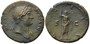 Hadrian (117-138). Æ As (28mm, 11.43g). ... 