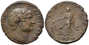 Hadrian (117-138). Æ As (26mm, 10.71g). ... 