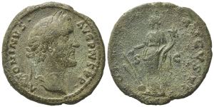 Antoninus Pius (138-161). Æ As (29mm, ... 