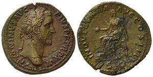 
 


Antoninus   Pius (138-161). Æ ... 