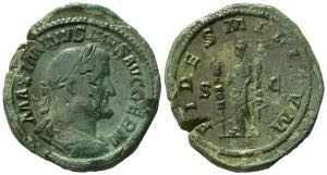 Maximinus I (235-238). Æ Sestertius (35mm, ... 