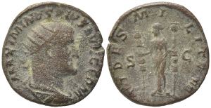 Maximinus I (235-238). Æ Dupondius (24mm, ... 