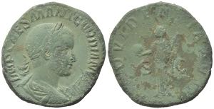 Gordian III (238-244). Æ Sestertius (26mm, ... 