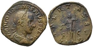 Gordian III (238-244). Æ Sestertius (32mm, ... 