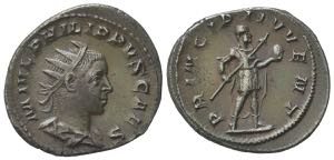 Philip II (Caesar, 244-246). AR Antoninianus ... 