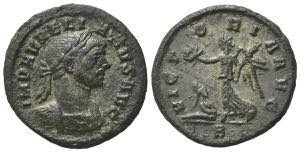 Aurelian (270-275). Æ Denarius (19mm, ... 