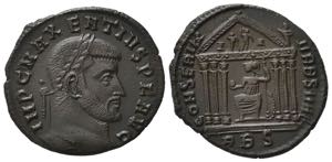 Maxentius (307-312). Æ Follis (25.5mm, ... 