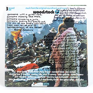 Woodstock, 1969Autographed LP album33 RPM ... 